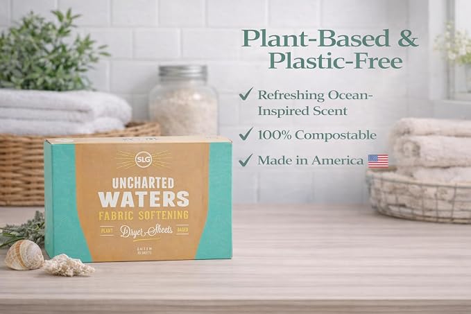 Sheets Laundry Club Bundle - 4 Pack Fresh Linen Detergent Sheets, 3 Pack Uncharted Waters Dryer Sheets & 4 Pack Sea Breeze Scent Booster - New Liquidless Technology