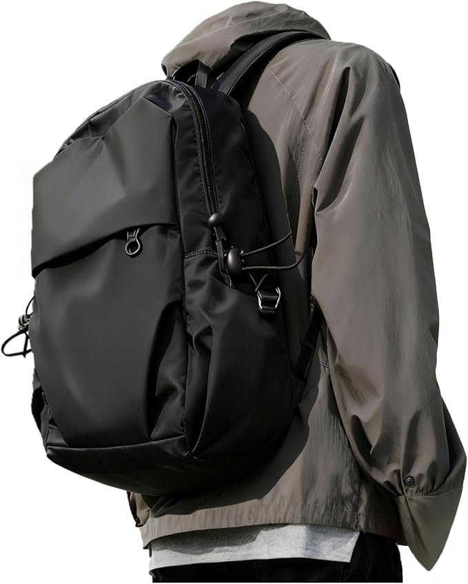 SEAFEW Large Black Convertible Sling Crossbody Backpack Shoulder Bag for Men Women, Waterproof Nylon Chest Bag One Strap Back Pack for Hiking Walking Biking Travel Cycling with USB Charger Port