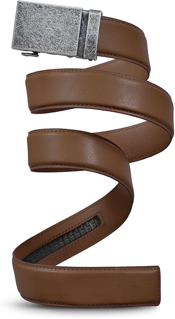 Mission Belt Men's Leather Ratchet Belt, 40mm Metal Collection