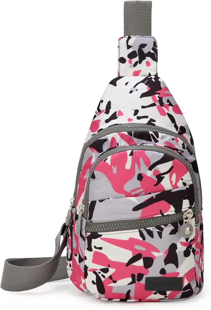 EVANCARY Small Sling Bag for Women Men, Sling Backpack Chest Daypack Crossbody Bag for Travel Outdoor Hiking