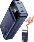 Nuxgal Power 60000mAh high-Capacity Fast-Charging Power Bank, Multiple Output Ports, Digital Battery Level Display, Multi-Functional Outdoor Camping Power Bank, Compatible with Multiple Devices