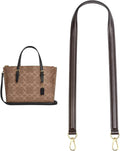 jiesinlov Vachetta Leather Straps Replacement Crossbody, Purse Shoulder Strap for Gracefull Bags (W0.7in,L47in-Coffee)