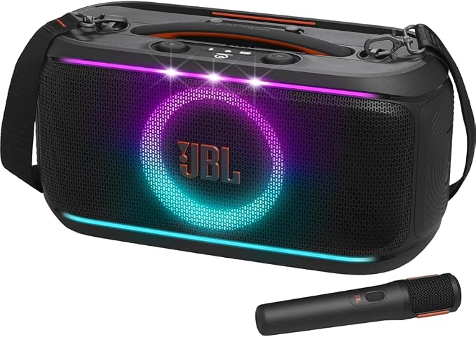 JBL PartyBox On-The-Go 2 Portable Party Speaker with gSport Carrying Bag