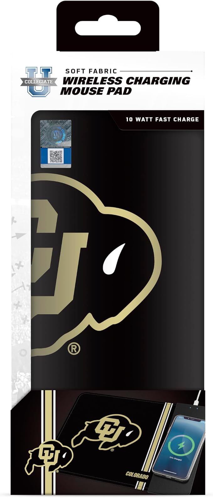 SOAR NCAA Unisex Cell Phone Wireless Charging Mouse Pad
