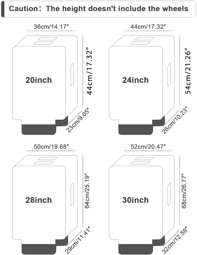 Clear Luggage Cover for 30 inch Suitcase Tsa Approved Thicken PVC Plastic Suitcase Protector Cover for Baggage Travel Waterproof.