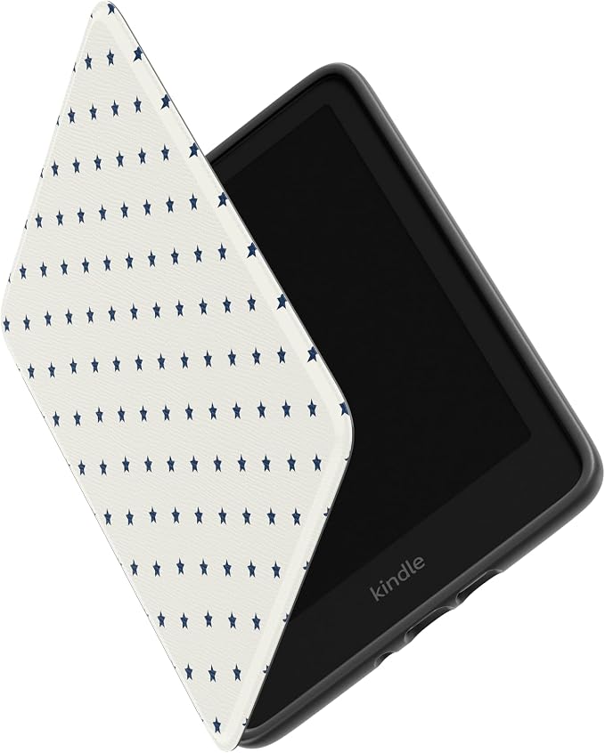 Casely Kindle Case | Tiny Stars | Blue & White | 7” Kindle Colorsoft and 7” Kindle Paperwhite (12th Gen)