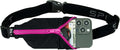 SPIbelt Running Belt Original for Women Men, Phone Holder for Running, Running Fanny Pack, Holder for Phone, Running Waist Pack, Adjustable Waist, [Fits All Phones]. Black with Hot Pink Zipper