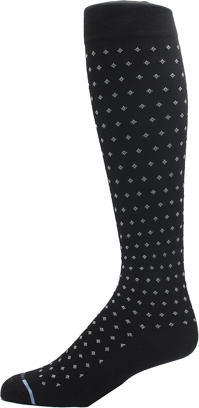 Dr. Motion 4 Pairs Men's Athletic Traveler Graduated Compression Knee High Socks