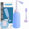 Portable Bidet for Travel-350ml Bottle with Adjustable Nozzle (Angled & Straight), Gentle Portable Cleansing