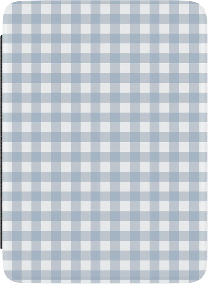 Casely Kindle Case | Pastel Picnic | Blue Gingham | Compatible with 7” Kindle Colorsoft and 7” Kindle Paperwhite (12th Gen 2024 Models)