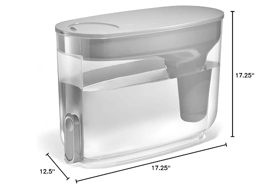 LifeStraw Home — Water Filter Dispenser, 18-Cup, Pebble
