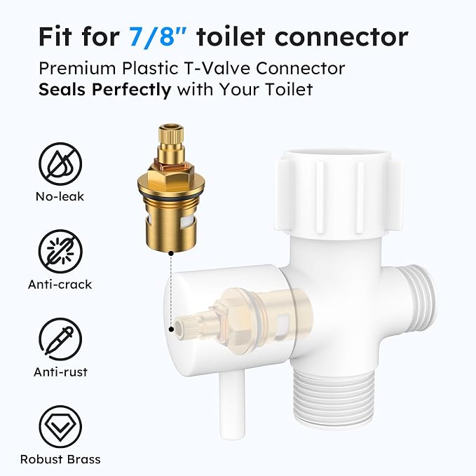 Arofa Matte White Bidet Sprayer for Toilet, Handheld Jet Sprayer Adjustable Water Pressure Muslim Shower with Bidet Hose, Bidets Faucet for Existing Toilets Cloth Diaper Spray for Baby/Feminine Wash