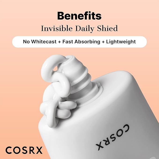 COSRX Vitamin E Vitalizing Sunscreen,SPF 50 Face Sunscreen, Lightweight, Non-Sticky, No White Cast, Hydrating, Beach Essentials, Travel Essentials, Korean Skincare, Mothers Day Gift for Mom1.69 fl oz