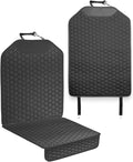 Owleys Kick Mat Back Seat Protector - Car Back Seat Cover for Kids Feet - Waterproof & Sturdy Protector for Upholstery from Dirt, Mud, Scratches and Stain (Black Set)