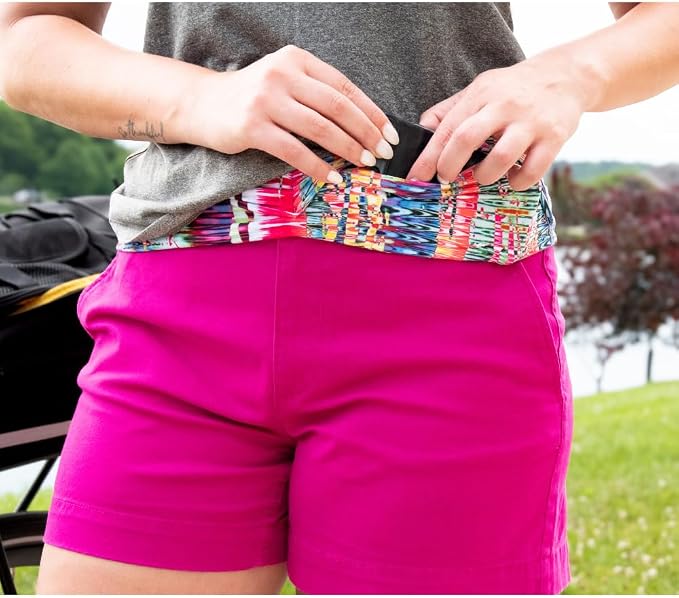 BANDI Pocketed Wraps – Running Waist Belt with Pockets for Phone, Money, Keys & Medical Devices | Secure, No-Bounce Travel & Fitness Belt, for Women and Men, USA Company
