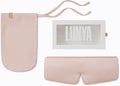 Lunya Sleep Mask with Box - Washable Silk Sleeping Mask and Headband for Beauty Routines - Thermoregulating Comfort - Delicate Pink - Large