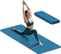 Foldable Yoga Excercise Mat 71"L x 24"W, Odourless Light Weight POE Mat For Home Fitness and Gym Workouts, 1/4 inch Non-slip design for All Types of Yoga Pilates