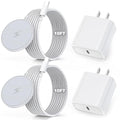 10FT Magnetic Wireless Charger, 2Pack 15W Fast Apple Mag-safe Charger Wireless iPhone Charging Pad with Charging Plug for iPhone 16 Pro Max/16 Pro/16 Plus/16/iPhone 15 Pro Max/14/13/12,AirPods 3/2/Pro