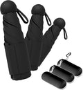 Travel Mini Umbrella Compact Small & Lightweight, UV Rain Protection, Pocket-Sized Folding Umbrellas with Quickdraw & Case for Men Women & Kids Backpack