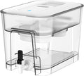 Waterdrop WFD-22L-DF Water Filter Dispenser, 40-Cup Water Purifier, 2 Built-in Filters, 8X Faster Filtration, 400-Gallon Lifespan, 10X Longer Lifetime, Reduces Chlorine, PFOA/PFOS, White