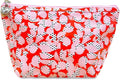 Jacaranda Living Small Cosmetic Bag - Water-Resistant, PVC-Lined, Compact & Travel Ready Make Up Bag, Easy to Clean - Pebble Polka Dot