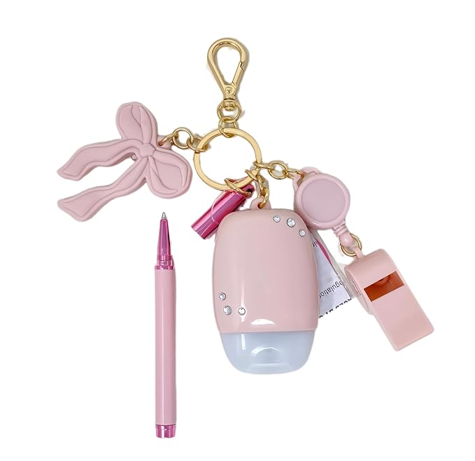 Bath & Body Works Light-Up Multi-Use Keychain Hand Gel Holder with a Himalayan Salts Springs Sample Soap