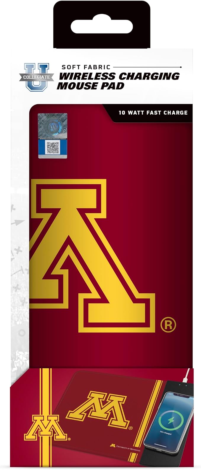 SOAR NCAA Unisex Cell Phone Wireless Charging Mouse Pad