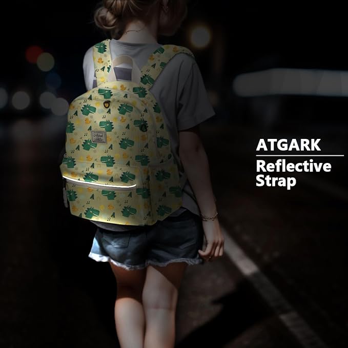 atgark Corduroy Toddler Backpack for Boys 2-5: Preschool Backpack for Boys