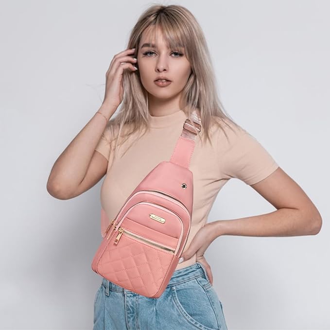Banelu Small Sling Bag Crossbody Sling Backpack for Women, Chest Bag Daypack Cross Body Bag Fanny Pack for Outdoors Hiking Traveling