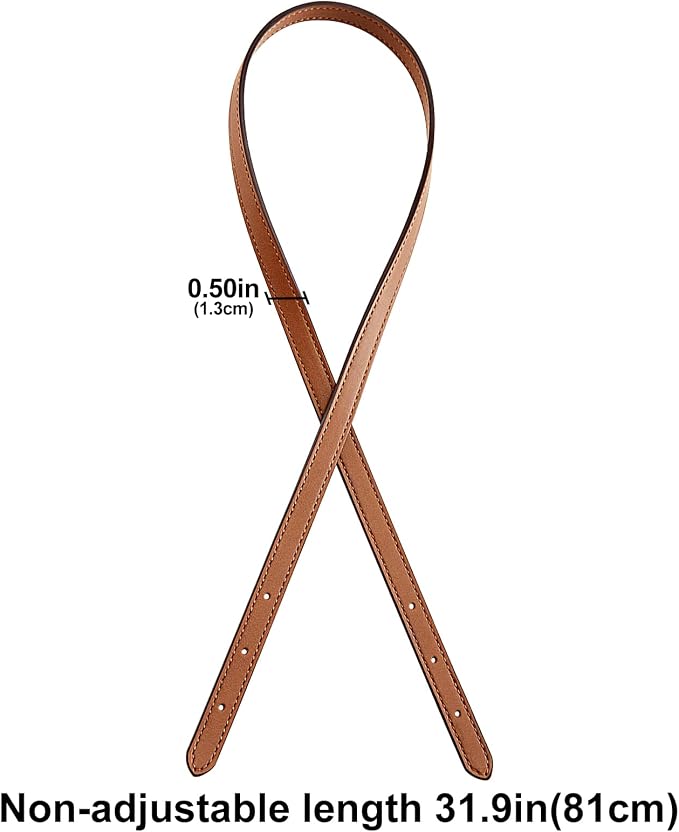 Jiesinlov 2 Pcs Bag Microfiber Leather Strap Replacement Shoulder Straps for Mollie 25 Tote Handbag(Brown)