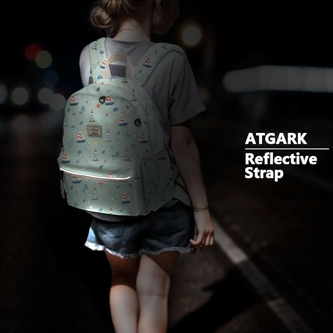 atgark Corduroy Toddler Backpack for Boys 2-5: Preschool Backpack for Boys