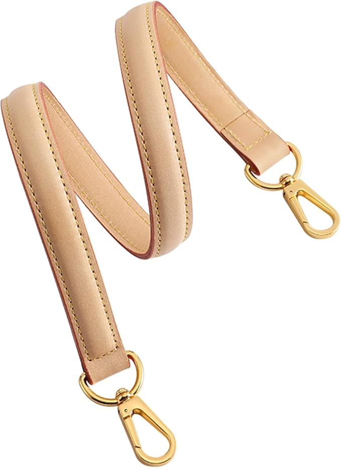 jiesinlov Vachetta Leather Replacement Straps Purse Shoulder Strap Accessories for Graceful Tote Hobo Speedy25 30 Alma And Dauphine pochette neno Bags (Wild0.7in,L25.6in-Apricot)