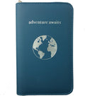 Phone Charging Passport Holder - Travel Wallet with Removable Power Bank holds money, cards, phone, travel docs- RFID Blocking - Compatible with All Phones - Travel Accessories