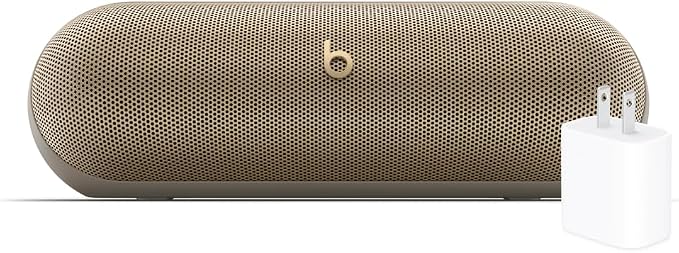 Beats Pill - Wireless Bluetooth Speaker with 20W Power Adapter - Champagne Gold