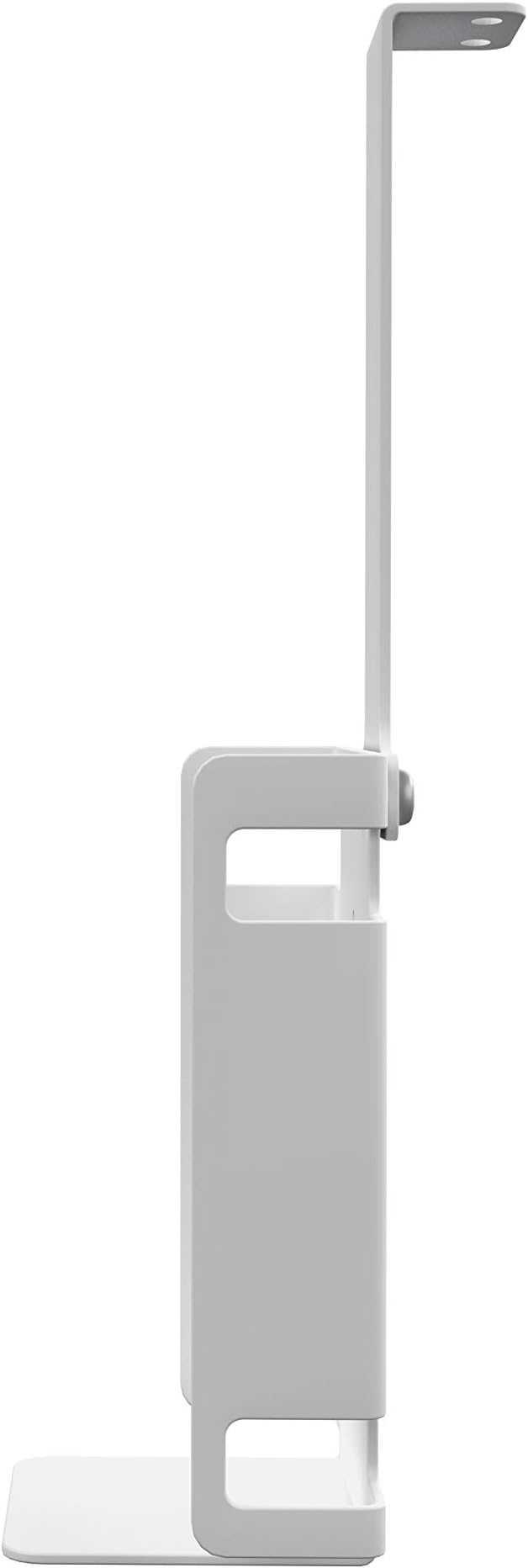 Add-On Sanitizer Bottle Holder – CTA Add-On Universal Metal Bottle Holder for Hand Sanitizer or Wipes Dispensers – Compatible with CTA PAD-PARAF Floor Stands & More CTA Products - White - (ADD-SB2W)