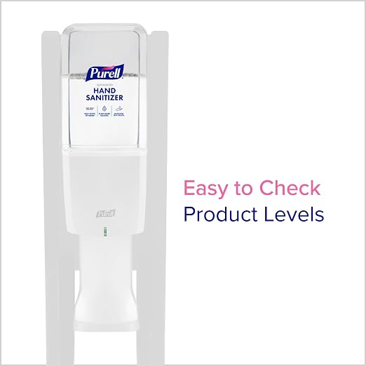 PURELL ES10 Dispenser Floor Stand with White Automatic Hand Sanitizer Dispenser (Pack of 1) – 8210-DS