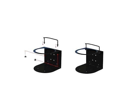 Wall Mount Gallon Sanitizer Stand - Set of 2 for Industrial and Office Use