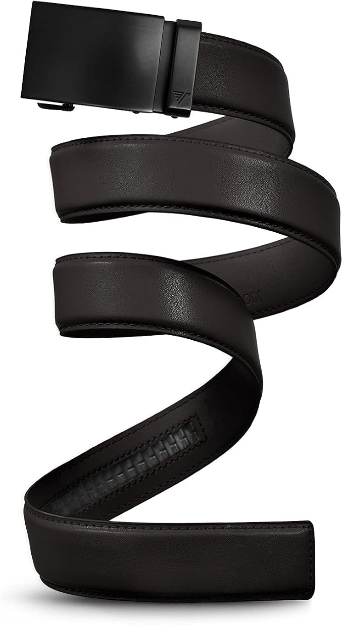 Mission Belt Men's Leather Ratchet Belt, 40mm Metal Collection