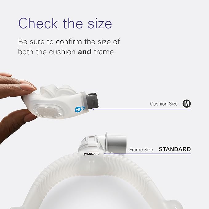 Resmed AirFit P30i Standard Frame System - Replacement CPAP Frame System with Nasal Pillows Cushion - Headgear Not Included - Medium
