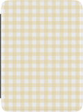 Casely Kindle Case | Pastel Picnic | Yellow Gingham | Compatible with 7” Kindle Colorsoft and 7” Kindle Paperwhite (12th Gen 2024 Models)