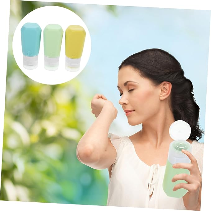PRETYZOOM 9pcs Travel Bottles Toiletry Containers for Shampoo Conditioner Body Wash Lightweight Leak Design for Travel and Daily Use