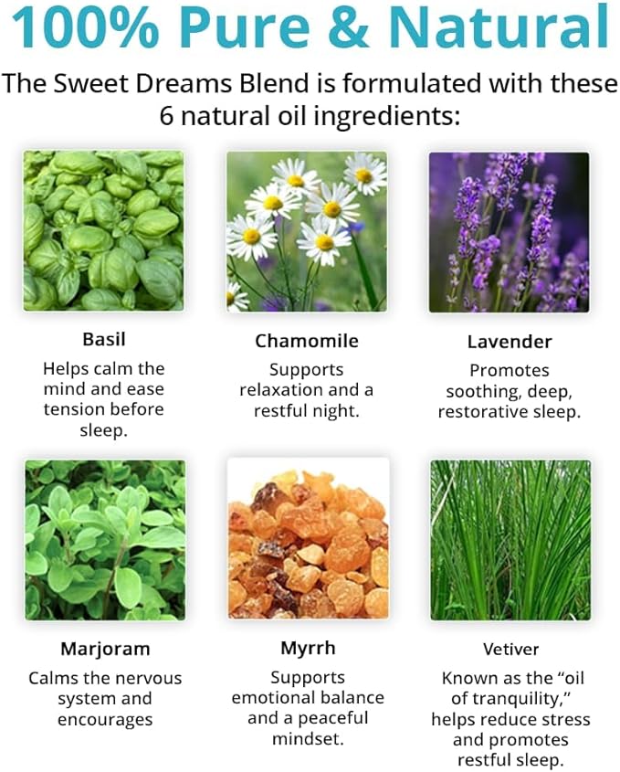 Wild Essentials Sweet Dreams Essential Oil 2-Pack – Roll-On & Aromatherapy Inhaler – Relaxation & Sleep Support, 100% Pure Therapeutic Grade, USA Made