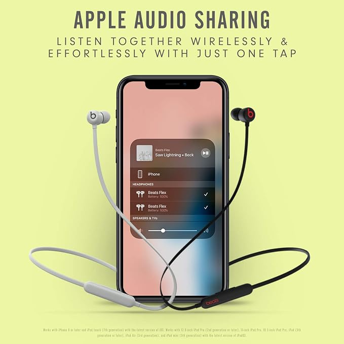 Beats Flex with Apple 20W USB-C Power Adapter - Flame Blue