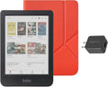 Kobo Clara Colour eReader with Case Bundle (Cayenne Red SleepCover, Case + AC Bundle)