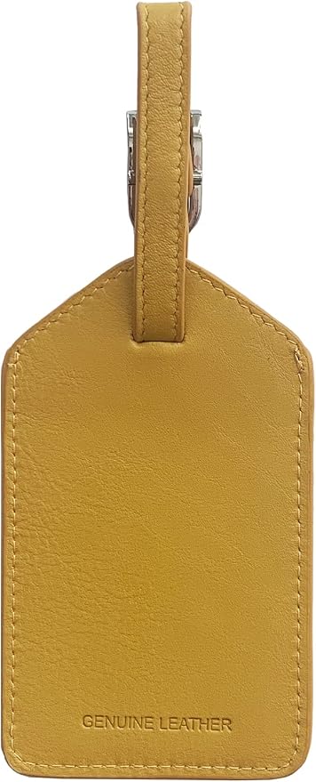 Personalized Monogrammed Leather Luggage Tags - 3 Pack