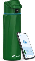 BOOST Smart Water Bottle that Reminds You to Drink, 24oz BPA-Free Stainless Steel Vacuum Insulated, Wide Mouth Water Tracker Bottle with APP for School, Gym, Office, Ideal for Father's Day