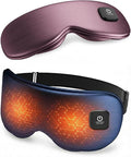 Heated Eye Mask - Cordless Eye Mask for Dry Eyes, Eye Relief, Improved Sleep, Washable Eye Heating pad for Travel and with Replaceable Shell