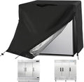 Commercial Refrigerator Cover for 72Cu Ft Commercial Refrigerator Freezer Combo,82 Inch Waterproof Fridge with Freezer Cover for Industrial Stainless Steel Fridge(82" W x 33" D x 83" H)