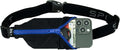 SPIbelt Running Belt Original for Women Men, Phone Holder for Running, Running Fanny Pack, Holder for Phone, Running Waist Pack, Adjustable Waist, [Fits All Phones]. Black with Blue Zipper
