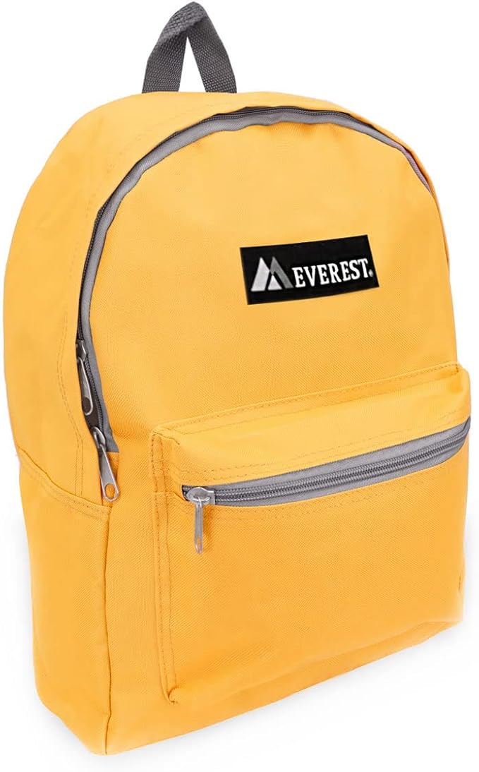 Everest Basic Backpack, Yellow, One Size
